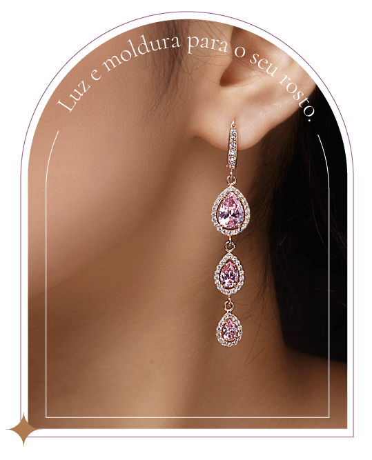 Brincos - luz e moldura para o seu rosto
